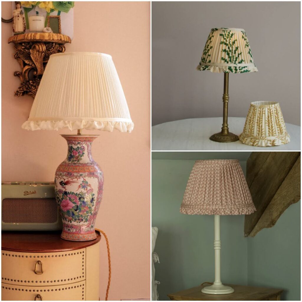 Frill Lampshades by Imogen Pope