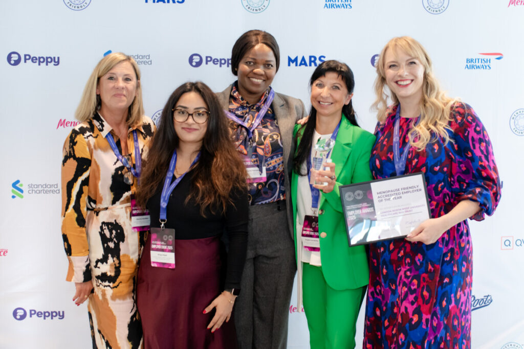 London North West University Healthcare NHS Trust, joint public sector winner of 2025 Menopause Friendly Employer of the Year Award CREDIT Chrissie Brooks